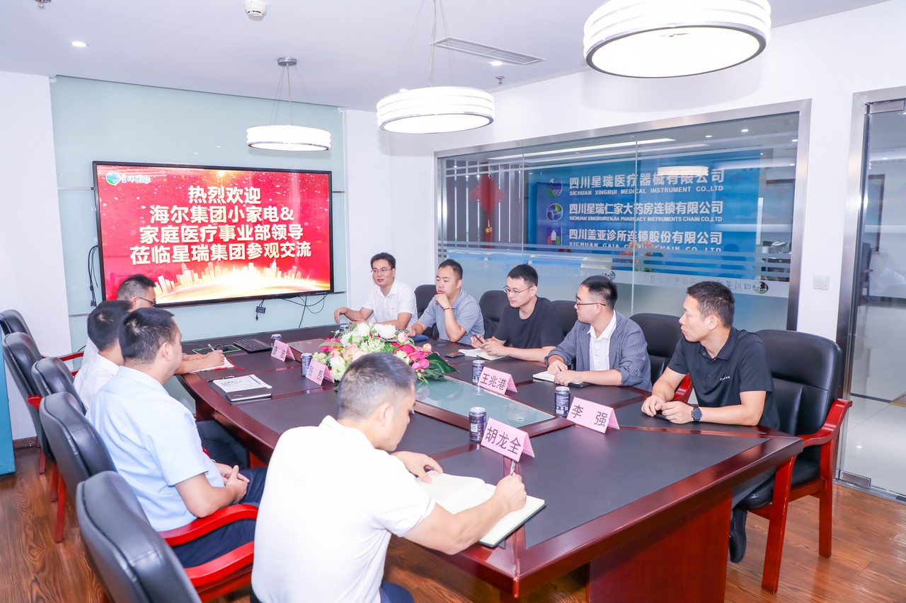 海尔集团小家电事业部、家庭医疗事业部代表到星瑞集团开展合作洽谈(图2)