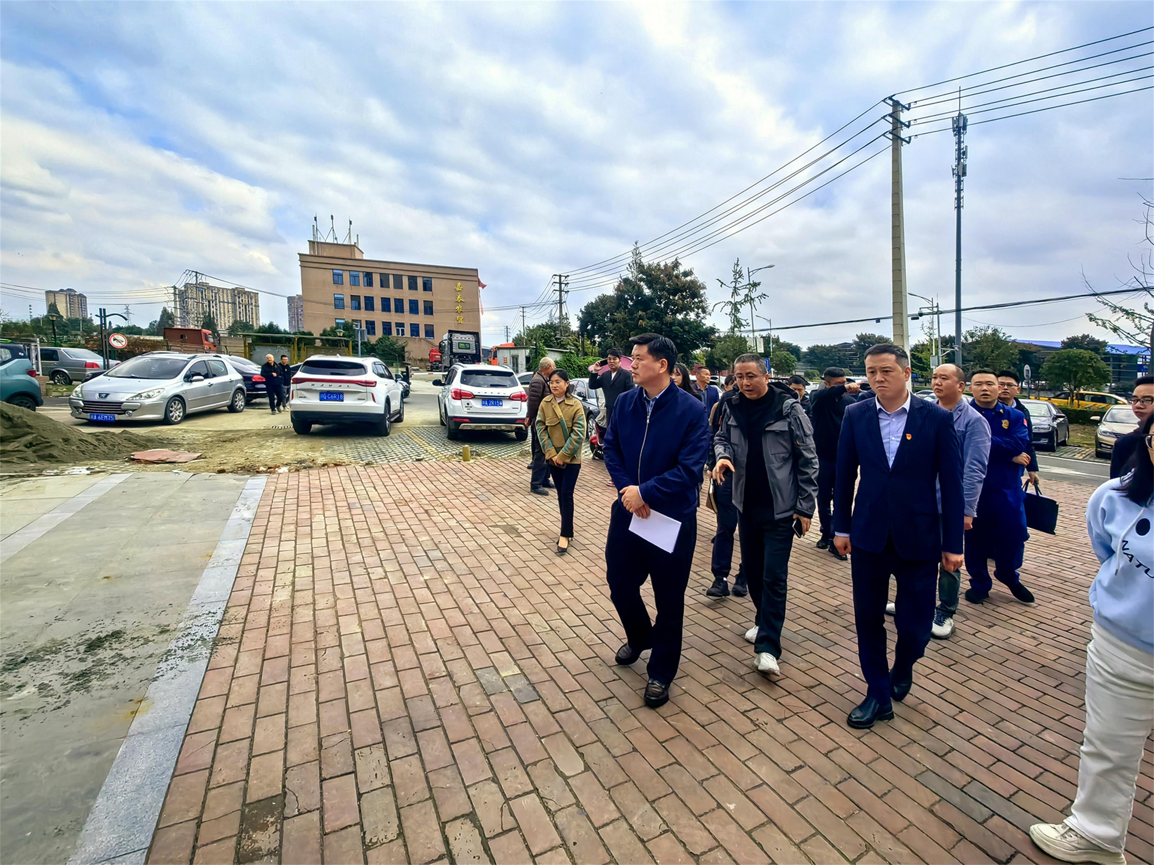 一线调研抓推进 现场办公解民忧 ——成都市青白江区人民政府领导一行到星瑞集团项目建设现场调研(图1)