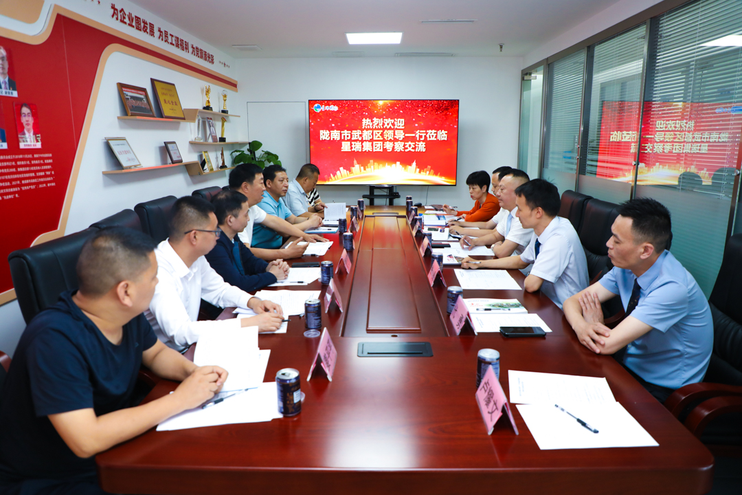 甘肃省陇南市武都区人民政府领导一行莅临星瑞集团考察交流(图1)