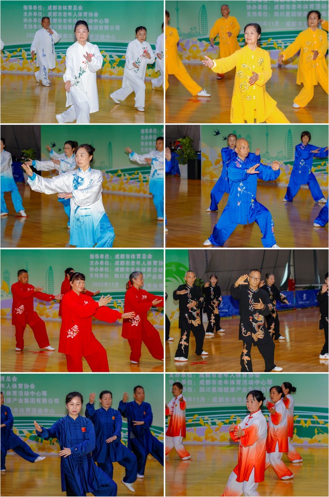 2025年“星瑞杯”第一届成都市老年人太极拳联赛总决赛在蓉举行(图5) 2025年“星瑞杯”第一届成都市老年人太极拳联赛总决赛在蓉举行(图5)