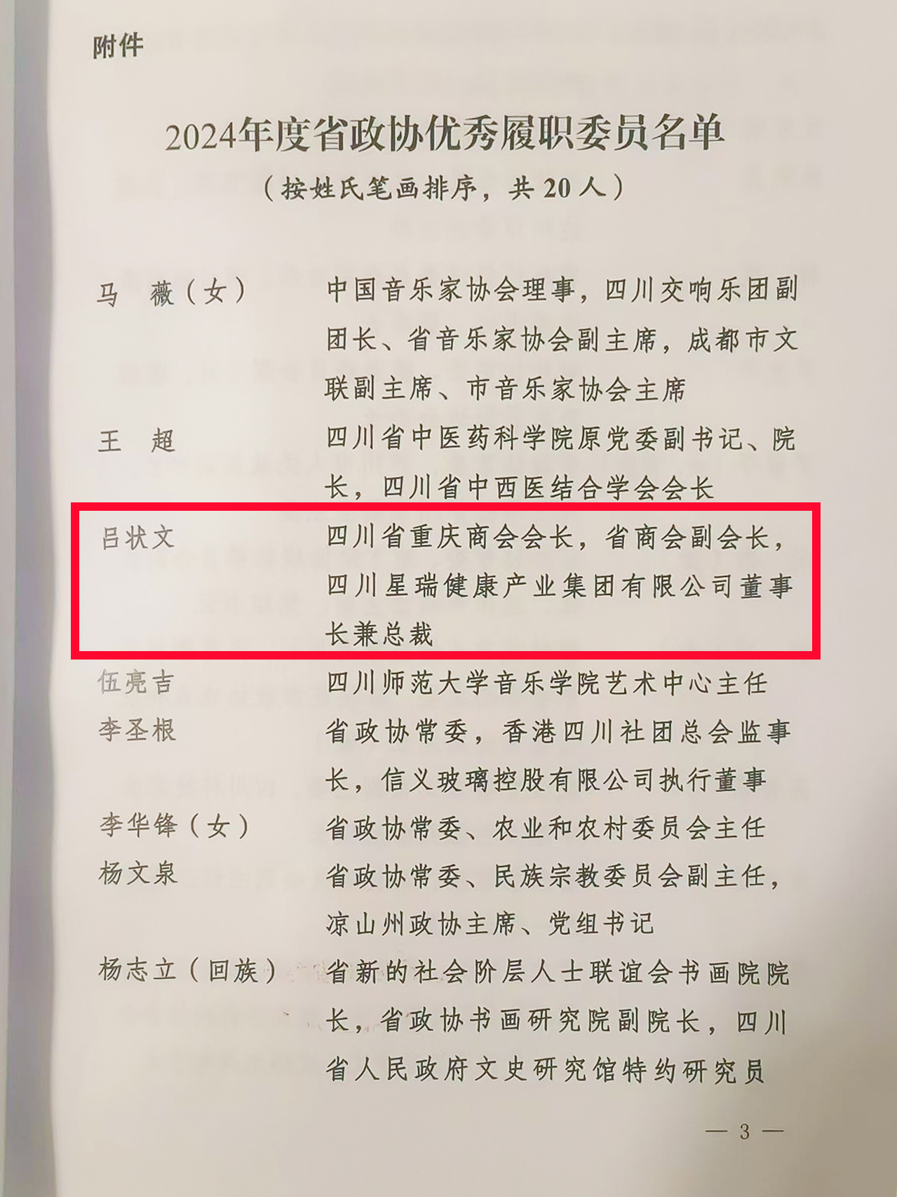 热烈祝贺吕状文董事长荣获2024年度省政协优秀履职委员称号(图5)