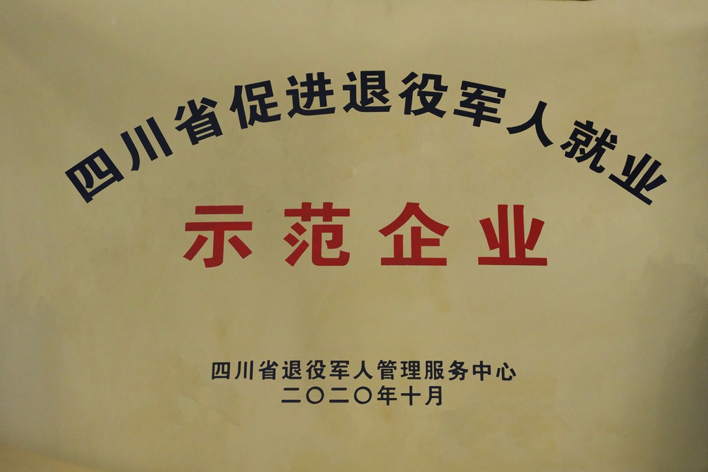 四川省促进退役军人就业示范企业
